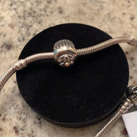 Pandora Retired Cupcake Charm Two Tone S925 ALE Bracelet Jewelry NWOT - Picture 9 of 9